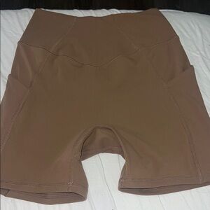 BuffBunny Tan Bike Shorts Seamless Fit